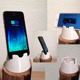 Iphone_holder_display_large.jpg Iphone 4, 4S, 5, 5C and 5S dock / stand