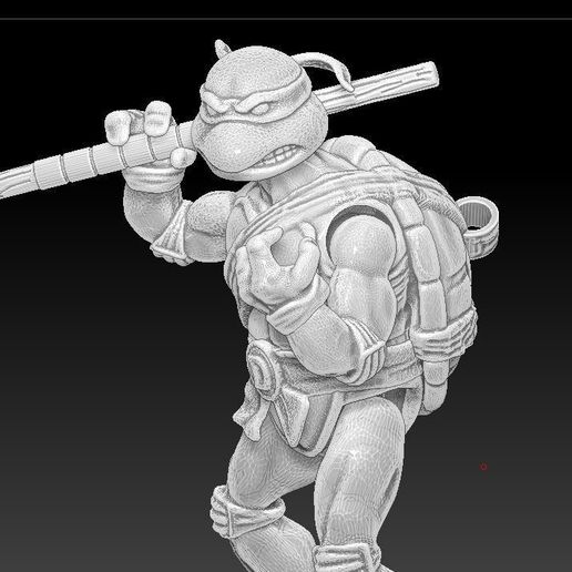 ScreenShot657.jpg Donatello TMNT 6" FIGURA DE ACCIÓN PARA IMPRESIÓN 3D.