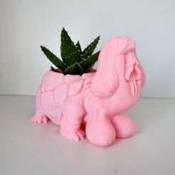 20230609_114101.jpg STL file Pussy Turtles Flowerpot・3D printing idea to download
