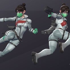 DiNamuuu3D_WraithMainAngles_01sm.jpg Free STL file Wraith, Apex Legends・Model to download and 3D print