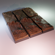 1.png 6x 25x50mm square base with rocky ground (+toppers)