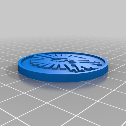 Adeptus Custodes 40mm Objective Markers 3D model