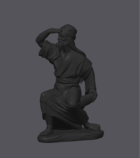 Nativity Scene – Annunciation Shepherd – 3D Printable STL