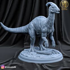 render.jpg Fichier STL gratuit parasaurolophus・Plan pour imprimante 3D à télécharger