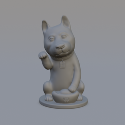 ksnip_20220210-160753.png STL-Datei Maneki Hund・Design für 3D-Drucker zum herunterladen, MWopus