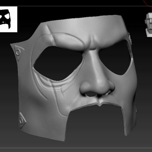 Download STL file 3D Printable Slipknot JIM ROOT mask • 3D print design ...