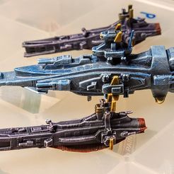 fleet.jpg STL-Datei Salamis Space Battleship Gundam・3D-druckbare Vorlage zum herunterladen, ScornMandark