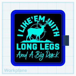 Deer-long-legs-big-rack.png STL file Deer long legs big rack・3D printable model to download
