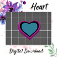 2.png Heart -multi-layered / love decor / wall decor/ Magnet