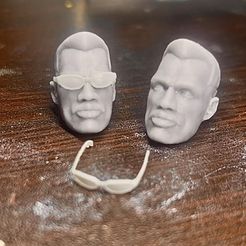 Blade cinematic custom headsculpt for marvel legends 1/12 scale