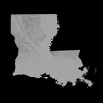 1.png Topographic Map of Louisiana – 3D Terrain