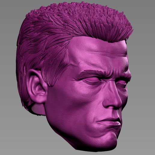 11.jpg Kopf Arnold schwarzenegger T800 3d Druck Modell