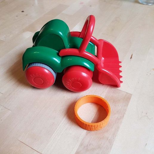Flexi Toys tractor wheel - 3D model önizlemesi