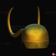 04.jpg Capacete clássico do Loki - Série de TV Loki - Modelo de impressão 3D da Marvel Comics