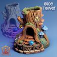 treestump_mmf1.jpg Torre de dados de coto de árvore de fantasia