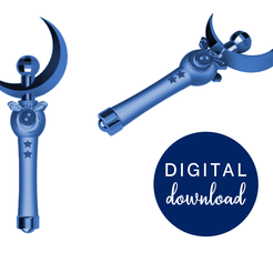 Moon-Stick-Digital.png Archivo 3D SAILOR Moon, Moon Stick STL FILES [Sailor Moon Crystal]・Idea de impresión 3D para descargar