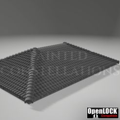ROOF-BIG-SHINGLE.jpg OpenLOCK compatible Clay Tile Roof modular set