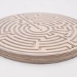 7166a7b7d31846189b30f09dab34b0cf_display_large.jpg Free 3D file Doublesided Circular Maze・Template to download and 3D print