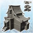1-PREM.jpg Large medieval building with curved roof and access staircase (7) - Medieval Gothic Feudal Old Archaic Saga 28mm 15mm RPG
