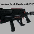 Punisher-Side.jpg STL file Slinghammer Conversion Kit - 7 Shoot 6.5" Arrow / 8 Shoot 7.5" for Powerstroke Version Magazine・3D print design to download