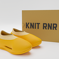 r1.png Adidas Yeezy Knit RNR Yellow Low-poly 3D model