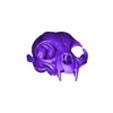 Creu_booleane_crane_chat_02.stl " Skull pack x4 (Pitbull-Mammoth-Chat-Owl) " : 3D file for sale