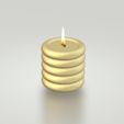 LV CANNE CANDLE MOLD 3D model 3D printable
