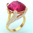 Nhan-nu-da-mau-N4339-01.jpg Gemstone ring - Oval stone ring - Diamond ring - N4339
