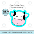 Etsy-Listing-Template-STL.png Cow Cookie Cutter | STL File