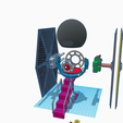 Tie-Gunner.png STL file Tie Fighter - EchoDot 4 Holder・3D printing template to download