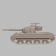 2.png Tanque Action X - Modelo de tanque pesado experimental para impressão 3D