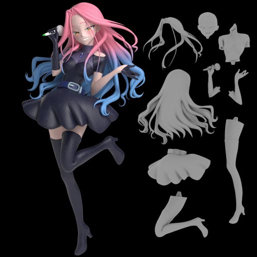 エイリアンステージ mizi 40cm アート 高校 限定999体 公式正規品 👽 Mizi - Alien Stage Figurine・ STL File for 3D printing・Cults