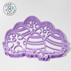 Huevos0.png Collection 7 Cookie Cutters - Easter Egg - Fondant