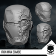 1.png Iron Man Zombie Head for 6 inch action figures