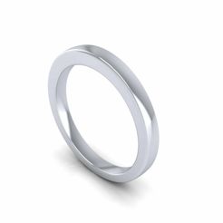 1.jpg STL file Round Wedding Ring・3D printable model to download