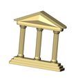 Fluted-Double-sided-ornament-book-ends-Greek-key-pillar-Greek-Parthenon-relief-00.jpg Vintage pattern fluted pillars ornament Parthenon relief decor 3D print model