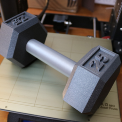 Capture d’écran 2018-01-29 à 14.15.18.png Free STL file Dumbbell - 25lbs・3D print model to download