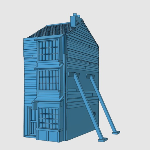 Capture d’écran 2017-06-30 à 10.05.32.png Download free STL file Ripper's London - Wooden Building / Shop • Template to 3D print, Earsling