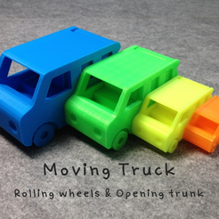 2.png Free STL file Moving Truck・3D printer design to download