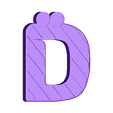 D.stl Alphabet for children. A B C D E