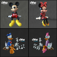 4-Models.png Mickey, Minnie, Donald, Daisy, Goofy and Pluto