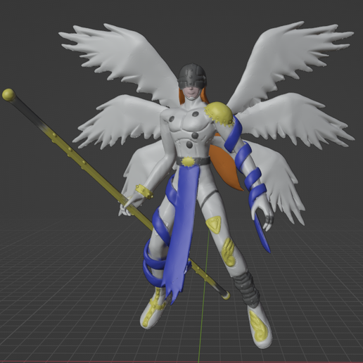 🐉 Angemon・ STL File for 3D printing・Cults