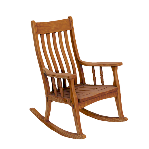 Mission Style Wooden Rocking Chair