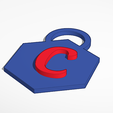 C.png LLAVERO LETRA C ( LETTER C KEYCHAIN )