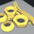 Cura.jpg Free STL file Hex nut glasses・3D printable model to download