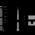 22.jpg Nasa Saturn V Rocket and Launch Pad Apollo 3D model, file STL OBJ for 3D Printer
