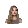 model-5.png Gigi Hadid-bust/head/face ready for 3d printing