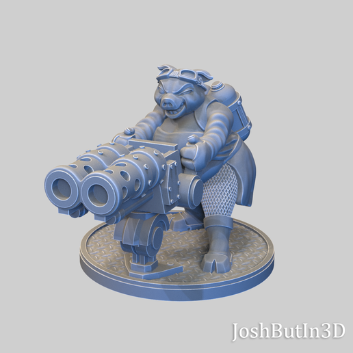 War Pigs: Mobile Gunner Platform 3D model