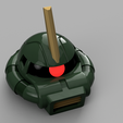 Zaku_Helmet.png Zaku II Commander Helmet - Gundam