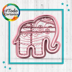 1816-Elefante-indio.21.jpg STL file Elephant cutter・Model to download and 3D print